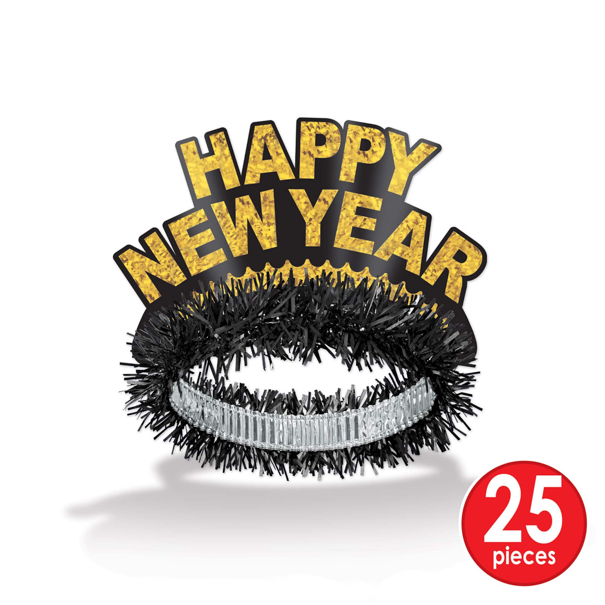 Beistle Black & Gold New Year Legacy Party Favor Kit for 50